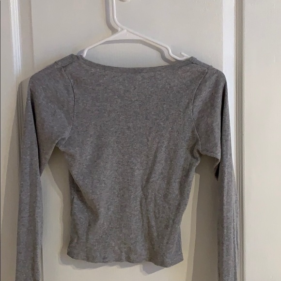 GRAY BRANDY MELVILLE ZELLY TOP - Picture 3 of 4